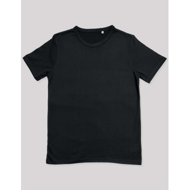 Solid Black 3D Crew Neck
